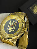 Годинник механічний Patriot Classic Glory to Ukraine Gold-Gold, фото 8
