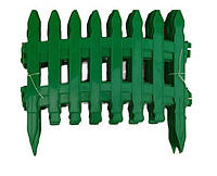 Декоративный садовый забор пластиковый 45 см х 37 см, зеленый