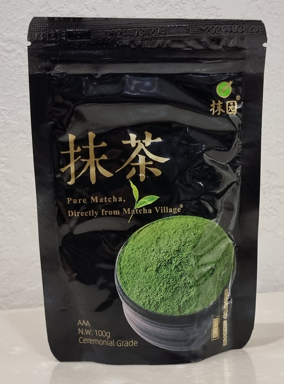 Японський зелений чай Матча (Маття) "Matcha Village" Premium Ceremonial Grade AAA 100 грам, фото 1