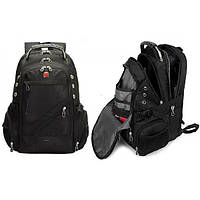 Рюкзак универсальный городской с USB и AUX выходами с дождевиком, 50*33*25 см рюкзак Swiss Bag 8810 Чё 0k