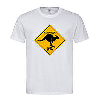Белая мужская/унисекс футболка Australia Kangaroos (26-12-3-білий)