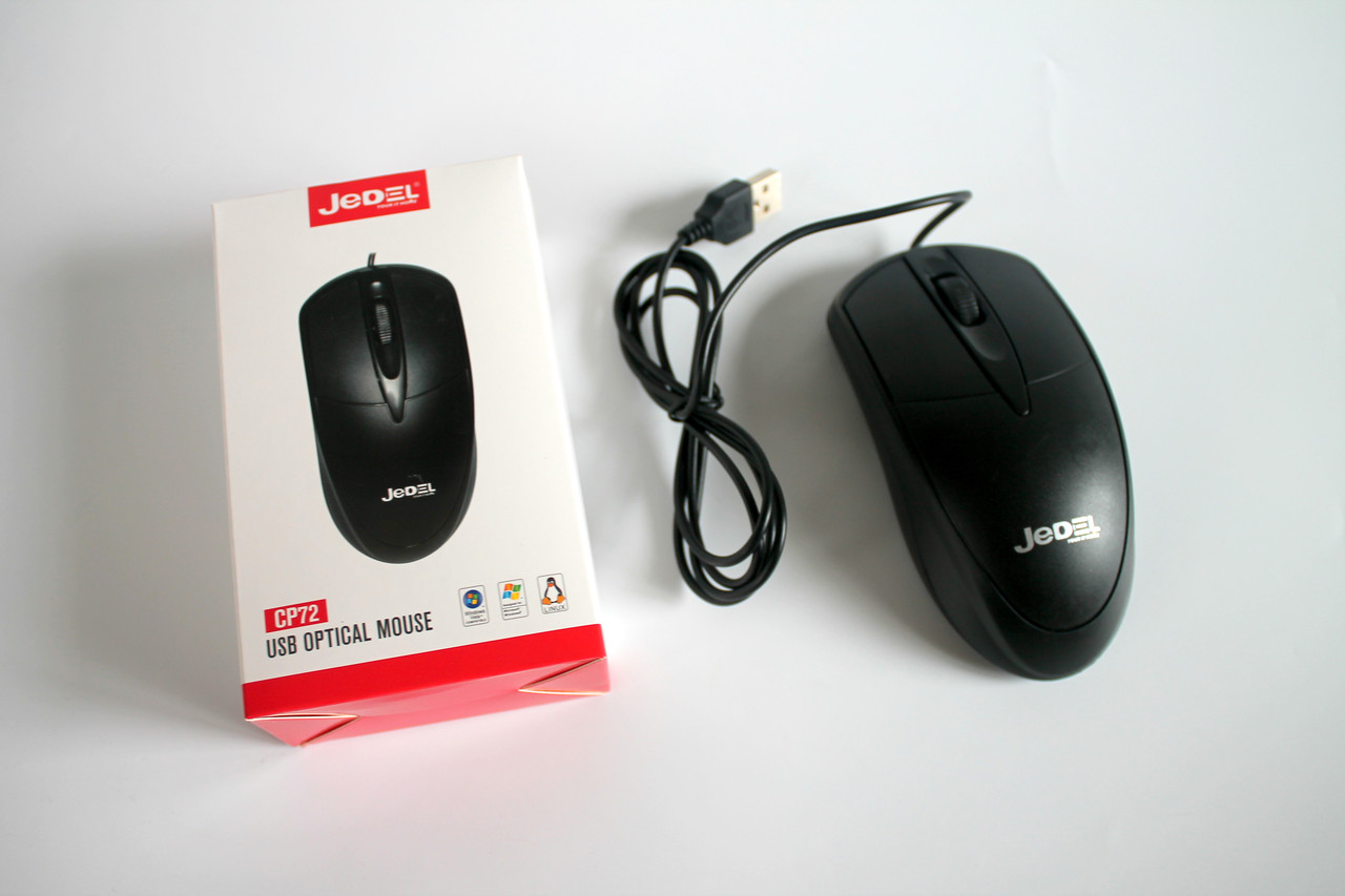 Провідна мишка комп'ютерна JEDEL USB
