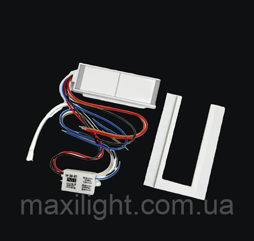 Сенсорний вимикач для дзеркал LB-05, 2 клавиши, 1*65W, Defogge, dimmer, DC12-24V + РЕЛЕ 220V, фото 1