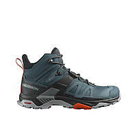 Трекінгові черевики Salomon® X Ultra 4 MID Gore-Tex®. Синьо-помаранчеві. Розмір 42