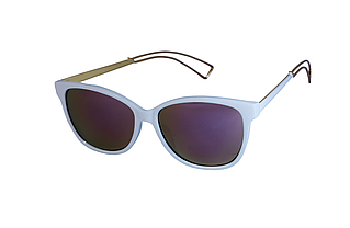 Яскраві сонцезахисні окуляри (6139-4) білі
