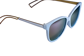 Яскраві сонцезахисні окуляри (6139-4) білі, фото 3