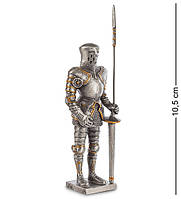 Статуэтка оловянная Veronese Рыцарь в доспехах с копьем 10,5 см 1903536 миниатюра