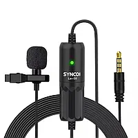 Мікрофон петличний для камер та телефонів SYNCO Lav-S8 чорний