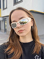 Солнцезащитные очки с полумесяцем | Бежевые солнцезащитные очки