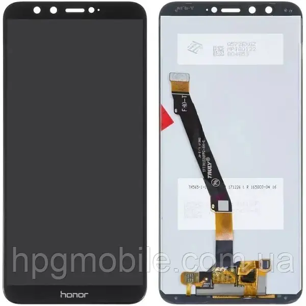 Дисплей Huawei Honor 9 Lite/Honor 9 Youth модуль (екран,сенсор) оригінал, Чорний, фото 1