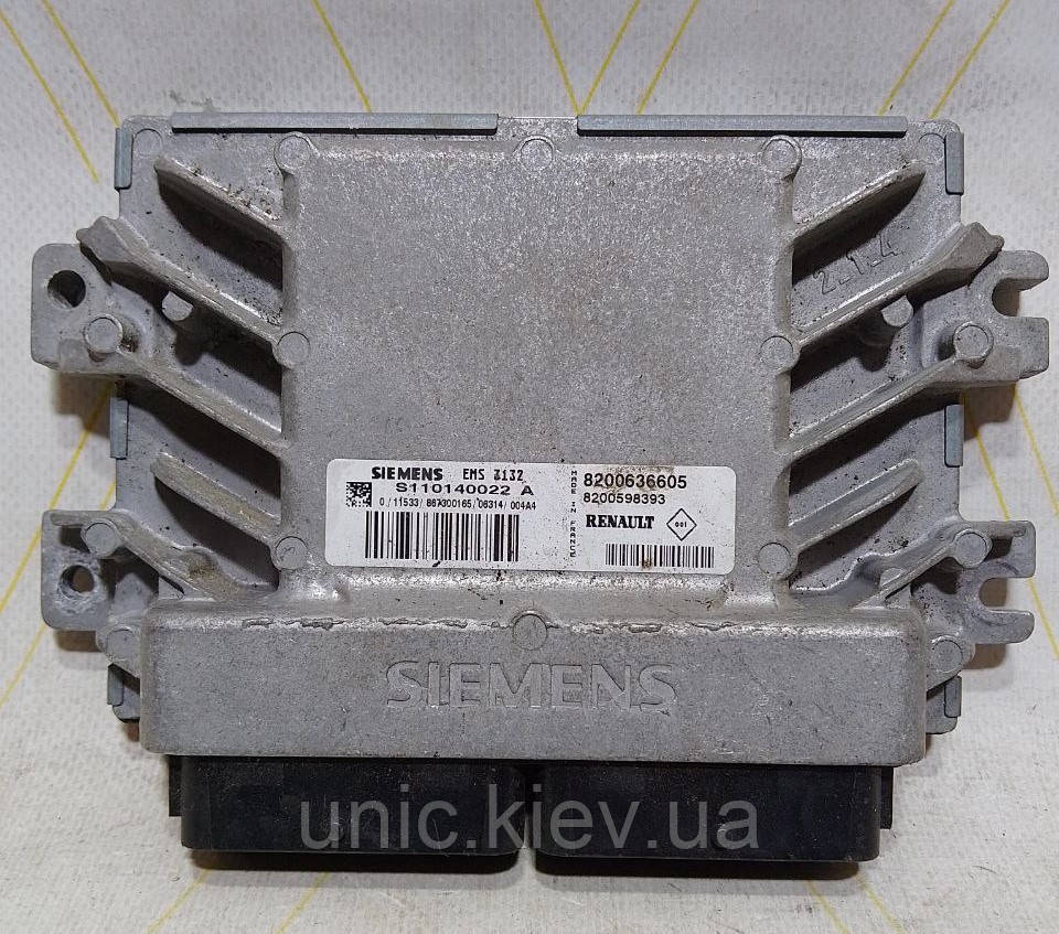 Блок керування двигуном Renault Clio, Symbol, 1.6 бв 8200636605, 8200598393