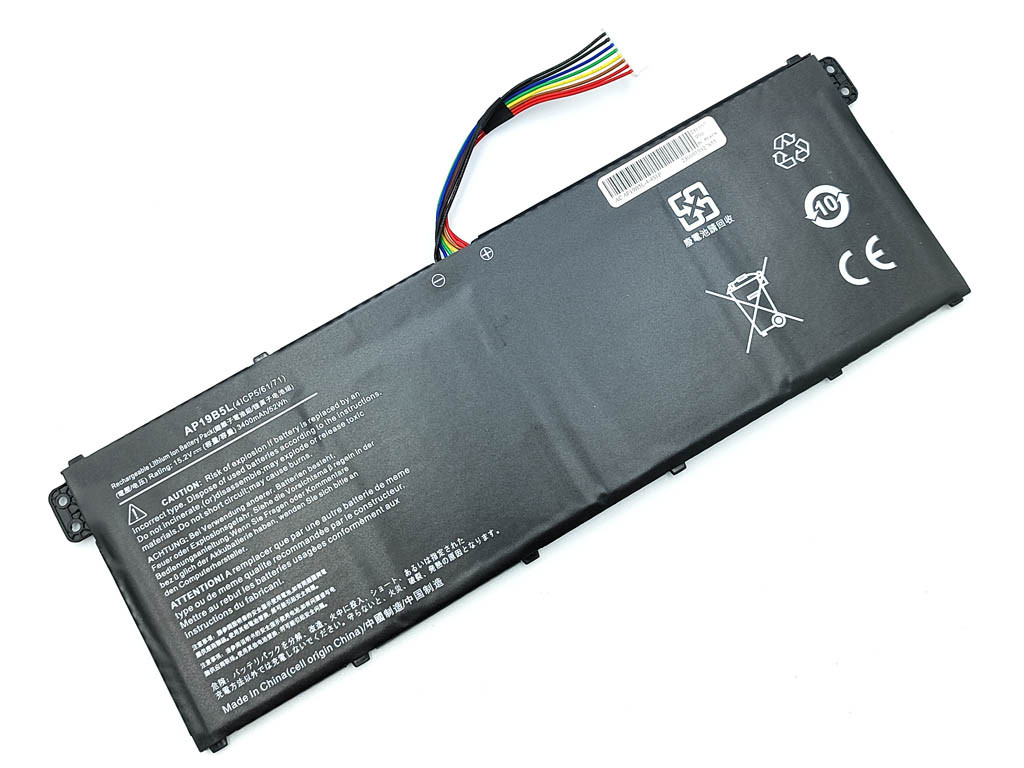 Батарея AP19B5L для ACER Aspire 5 A515-43, A515-44, Aspire 7 A715-41G (KT.00405.010) (15.2V 3400mAh)