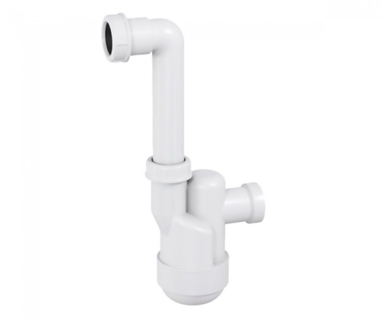 Сифон Prevex для збору конденсату Ventloc телескопічний, з кулькою всесередині (сухий затвор), з накидною