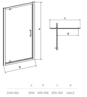 Двері душової кабіни ZIP PIVOT 90*190, фото 3
