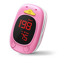 Пульсоксиметр для дітей Holfenry Pulse Oximeter JKS50AL (Pink) Вимірювач кисню в крові