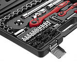 Професійний набір інструментів 1/2", 1/4", 72 од., Cr-V INTERTOOL ET-6072, фото 5