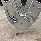 Алюмінієва драбина-трансформер на шарнірах 4 секції по 4 сходинки, фото 9