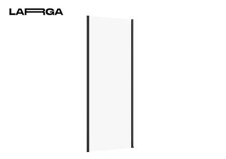 Стінка до розпашних дверей larga 80х195, профіль чорний, фото 1