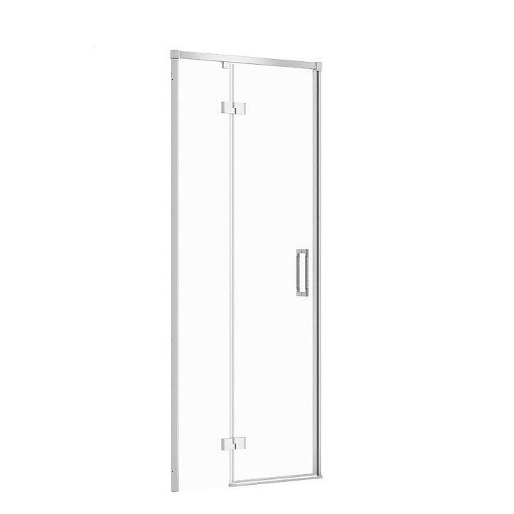 Двері душової кабіни Larga 80х195 розпашні лівосторонні, профіль хром