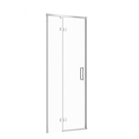 Двері душової кабіни Larga 80х195 розпашні лівосторонні, профіль хром, фото 1