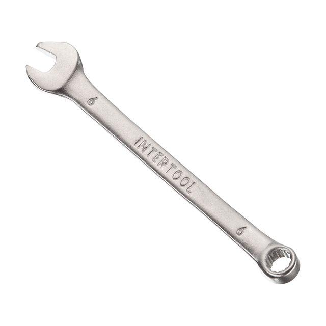 Ключ комбінований 6 мм CrV INTERTOOL HT-1206, фото 1