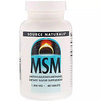 Препарат для суставов и связок Source Naturals MSM 1000 mg, 60 таблеток HS