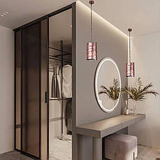 Іржавий підвіс індастріал-лофт х ланцюгом (61-CF01-1 BK+GD), фото 5