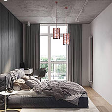 Іржавий підвіс індастріал-лофт х ланцюгом (61-CF01-1 BK+GD), фото 4