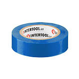 Стрічка ізоляційна 0.15ммx17ммx10м, синя INTERTOOL IT-0010, фото 3