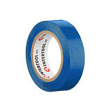 Стрічка ізоляційна 0.15ммx17ммx10м, синя INTERTOOL IT-0010, фото 4
