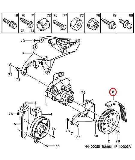 Ремінь генератора з ГУР на Peugeot Boxer, Citroen Jumper 1 (1994-2002) 2.5, 5750VA, E117701, Bosch, Німеччина