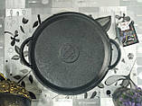 Каструля чавунна з чавунною кришкою-сковородою. Обсяг 5,5 літра, 260х130 мм, фото 5