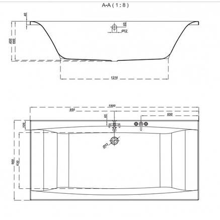 Ванна VIRGO 190*90, фото 2
