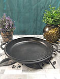 Каструля чавунна з чавунною кришкою-сковородою. Обсяг 5,5 літра, 260х130 мм, фото 7