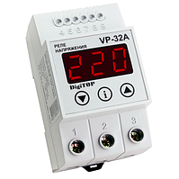 Реле напруги 32A DigiTop Vp-32A на DIN-рейку бар'єр захист від перенапруги