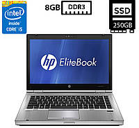 Ноутбук HP EliteBook 8470p/14 TN(1600x900)/Intel Core i5-3340M 2.70GHz/8GB DDR3/SSD 250GB/Intel HD Graphics