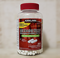 Kirkland Signature Migraine Relief 400 таблеток Acetaminophen, Aspirin, Coffeine, средство от мигрени