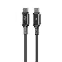 Дата-кабель Proove Flex Metal USB Type-C (тато) - USB Type-C (тато) 1m Black 60w