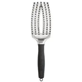 Щітка із комбінованою щетиною Olivia Garden Finger Brush Trinity Silver Selena ID1690