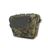 Сумка-напашник XL Піксель З балістичним пакетом 1 клас захисту Kiborg GU / Cordura 1000D з NIR-просоченням, фото 5