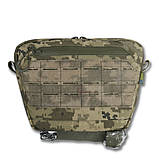 Сумка-напашник Піксель XL Kiborg GU під бронепакет Виготовлений з Cordura 1000D +NIR-просочення ( від ПНБ), фото 6