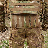 Захист попереку Kiborg (CORDURA 1000d) | З балістичним Пакетом 1 клас Захисту Мультикам, фото 9