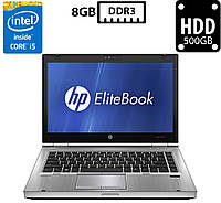 Ноутбук HP EliteBook 8470p/14 TN(1366x768)/Intel Core i5-3320M 2.60GHz/8GB DDR3/HDD 500GB/Intel HD Graphics