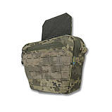 Сумка-напашник XL Піксель З балістичним пакетом 1 клас захисту Kiborg GU / Cordura 1000D з NIR-просоченням, фото 4