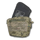 Сумка-напашник XL Піксель З балістичним пакетом 1 клас захисту Kiborg GU / Cordura 1000D з NIR-просоченням, фото 6