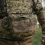 Сумка-напашник XL Піксель З балістичним пакетом 1 клас захисту Kiborg GU / Cordura 1000D з NIR-просоченням, фото 9
