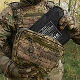 Сумка-напашник XL Піксель З балістичним пакетом 1 клас захисту Kiborg GU / Cordura 1000D з NIR-просоченням, фото 11