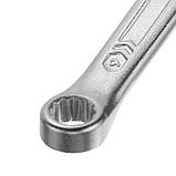 Ключ комбінований 6 мм, CrV, покриття Сатин-хром PROF DIN3113 INTERTOOL XT-1006, фото 3