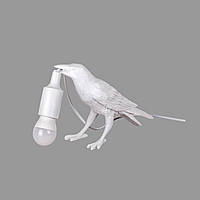 Белый настольный/прикроватный светильник "Ворона" 909-VXL8055 WH
