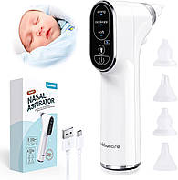 Электрический очиститель носа Bubbacare Nasal Aspirator для малышей 3 уровня мощности светодиодная подсветка